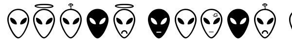 Alien Faces ST font preview